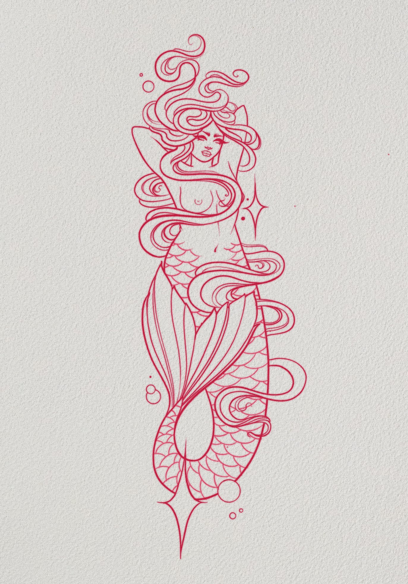 Flowing Fantasy Flash by Ash Sheridan — The Ink Factory Dublin