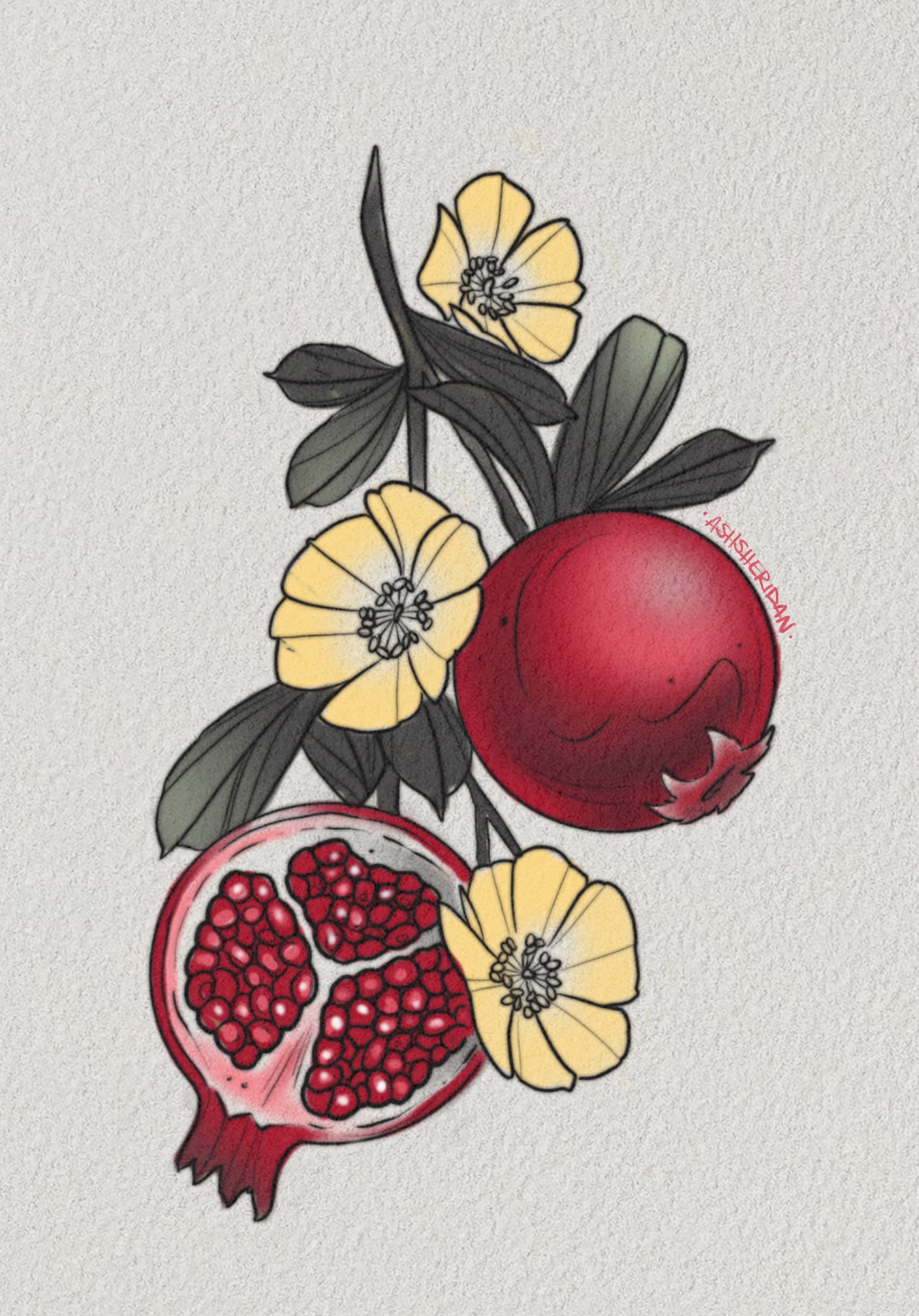 Symbolic Botanical Flash by Ash Sheridan — The Ink Factory Dublin
