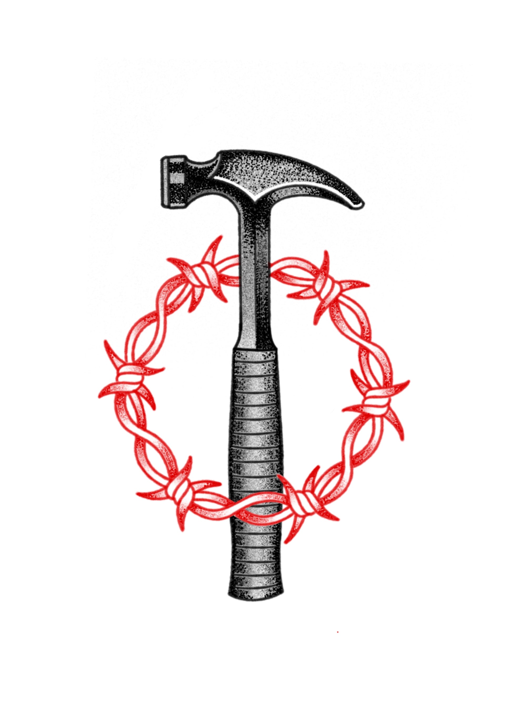 Pressure tattoo design by Sham Bielecki featuring blackwork and occult symbolism at The Ink Factory Dublin.