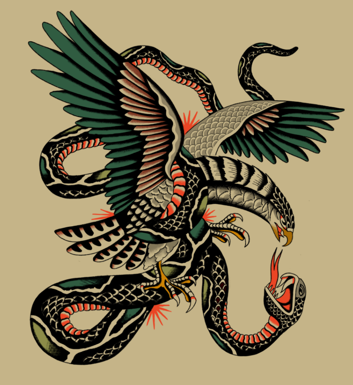 Battle by Sessions Tattoo Design by Mario – Blackwork Warrior Flash at The Ink Factory Dublin