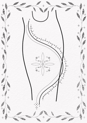 Ornamental fine line shin tattoo design by Jess featuring celestial and symmetrical elements – The Ink Factory Dublin