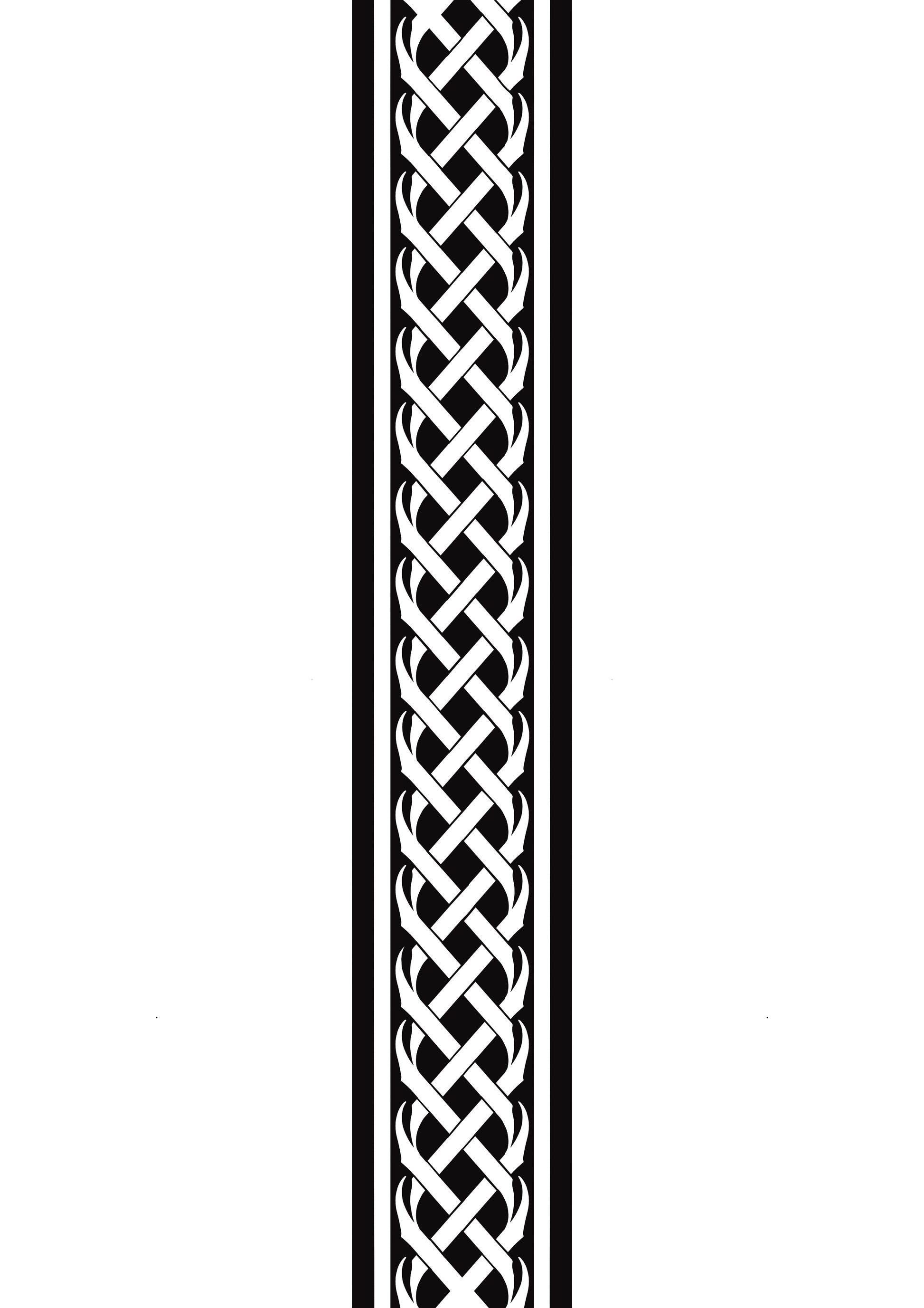 Celtic Armband Tattoo Design by Marcell – Fine Line Knotwork Flash at The Ink Factory Dublin

