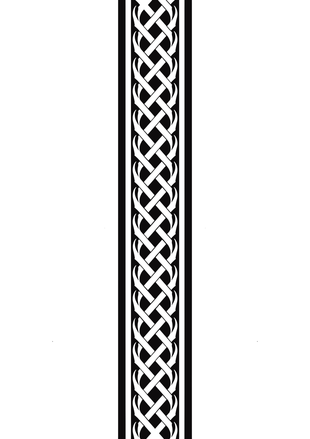 Celtic Armband Tattoo Design by Marcell – Fine Line Knotwork Flash at The Ink Factory Dublin

