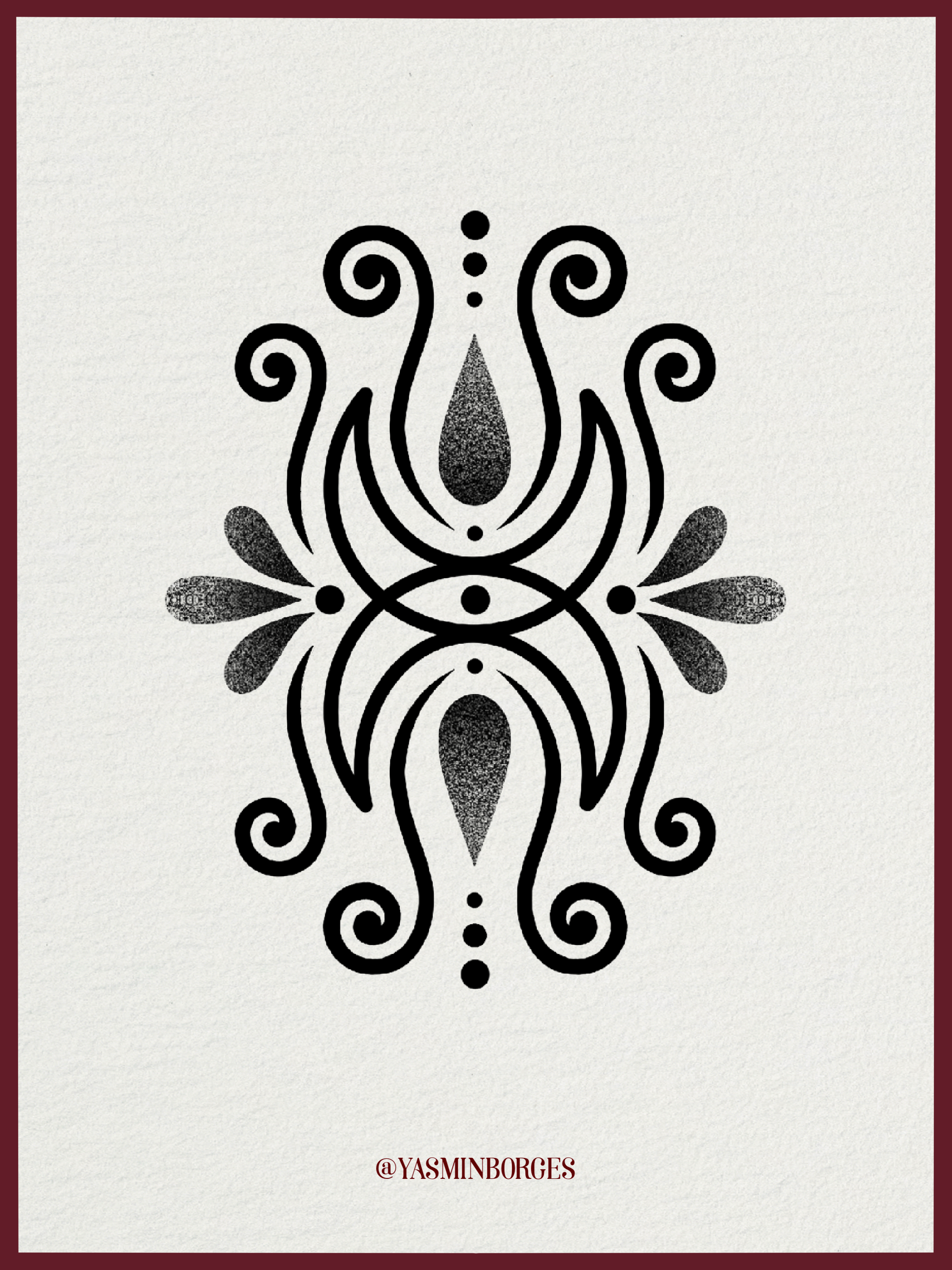 The Eye of the Moon Tattoo Flash by Yasmin – Lunar Symbol Design

