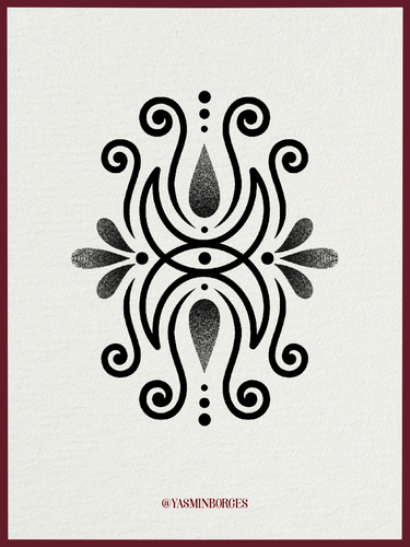The Eye of the Moon Tattoo Flash by Yasmin – Lunar Symbol Design

