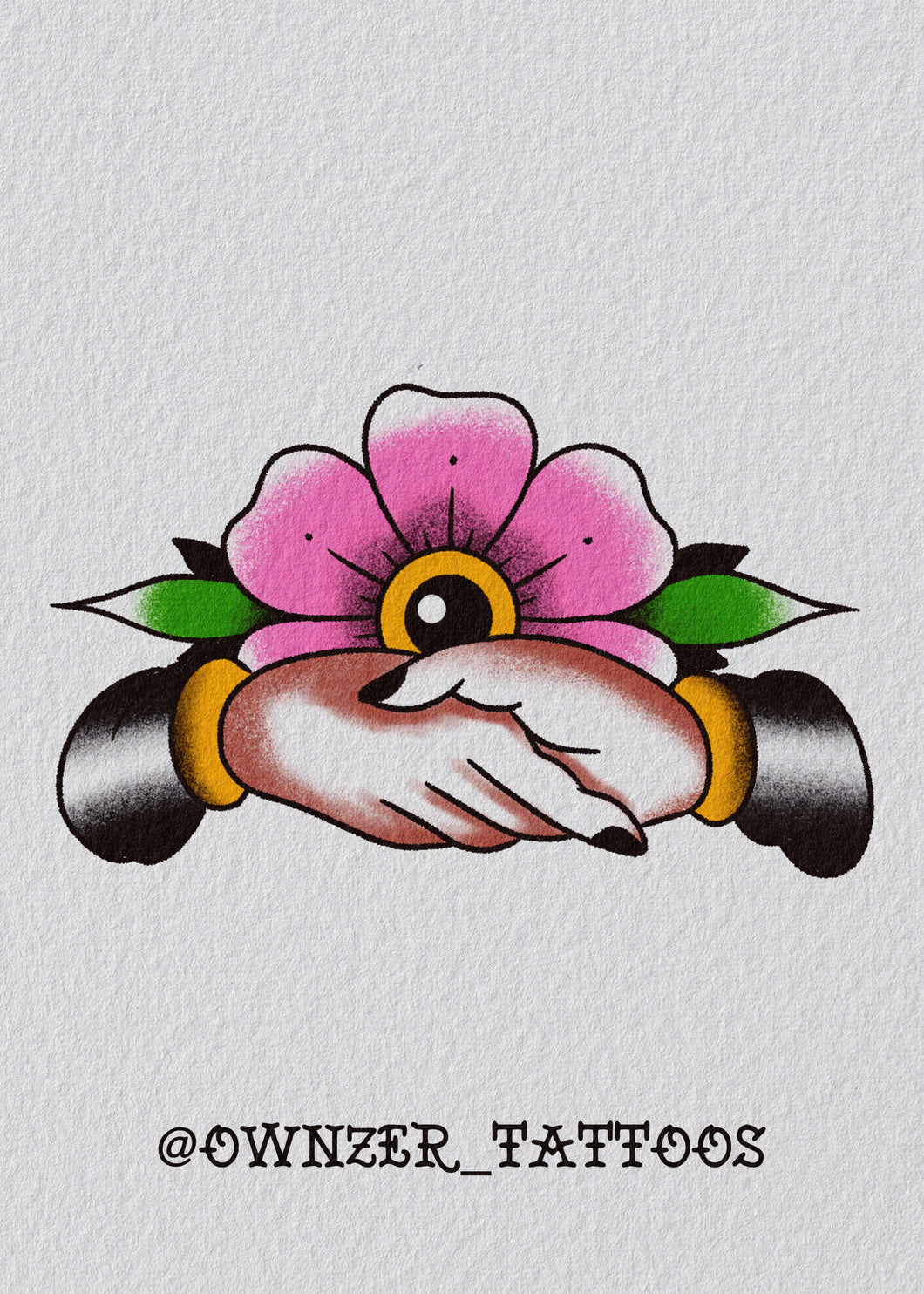 Making Peace Tattoo Design by Eoin – Symbolic Blackwork Flash at The Ink Factory Dublin

