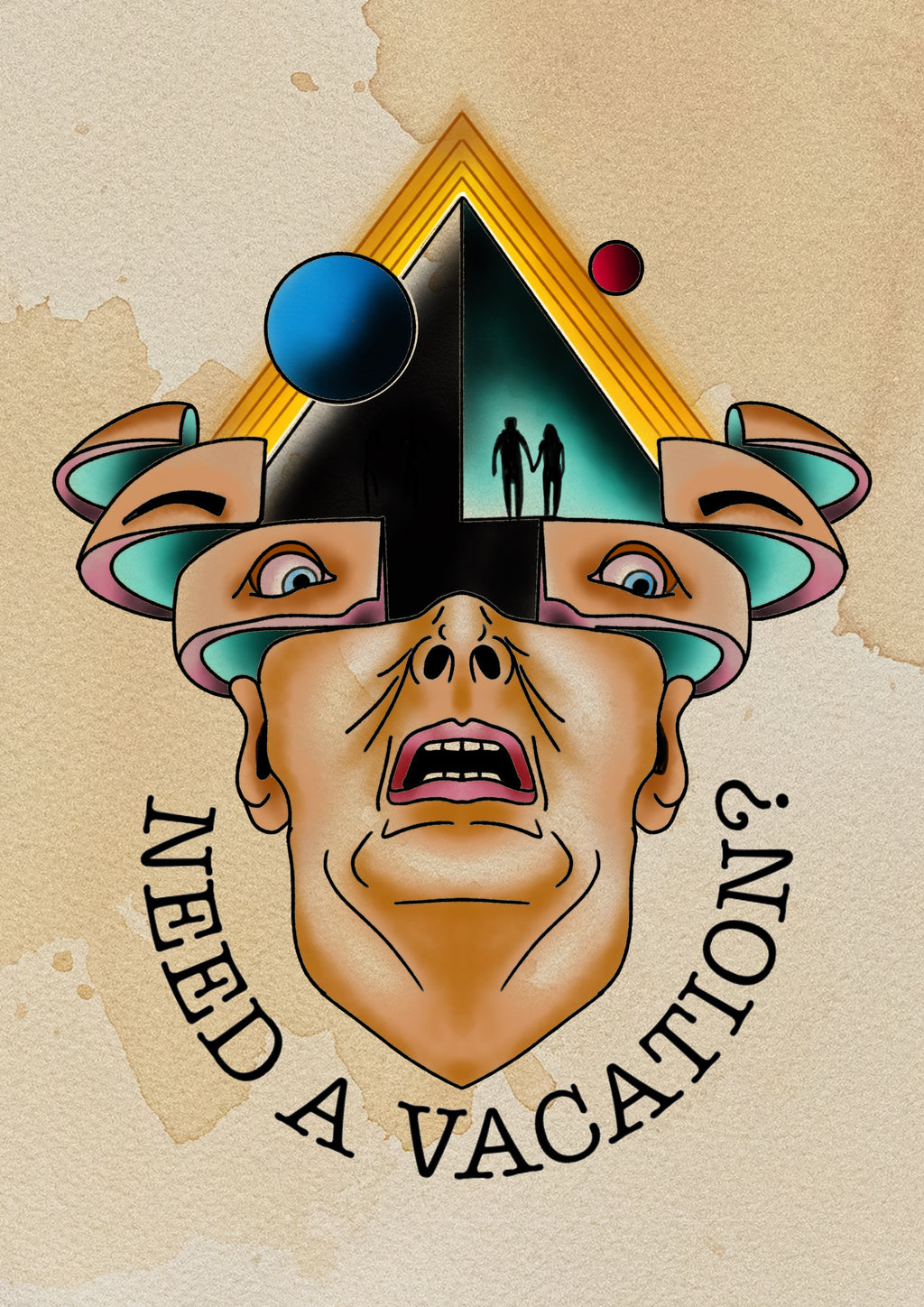 Mars Dreaming tattoo design by Sham Bielecki