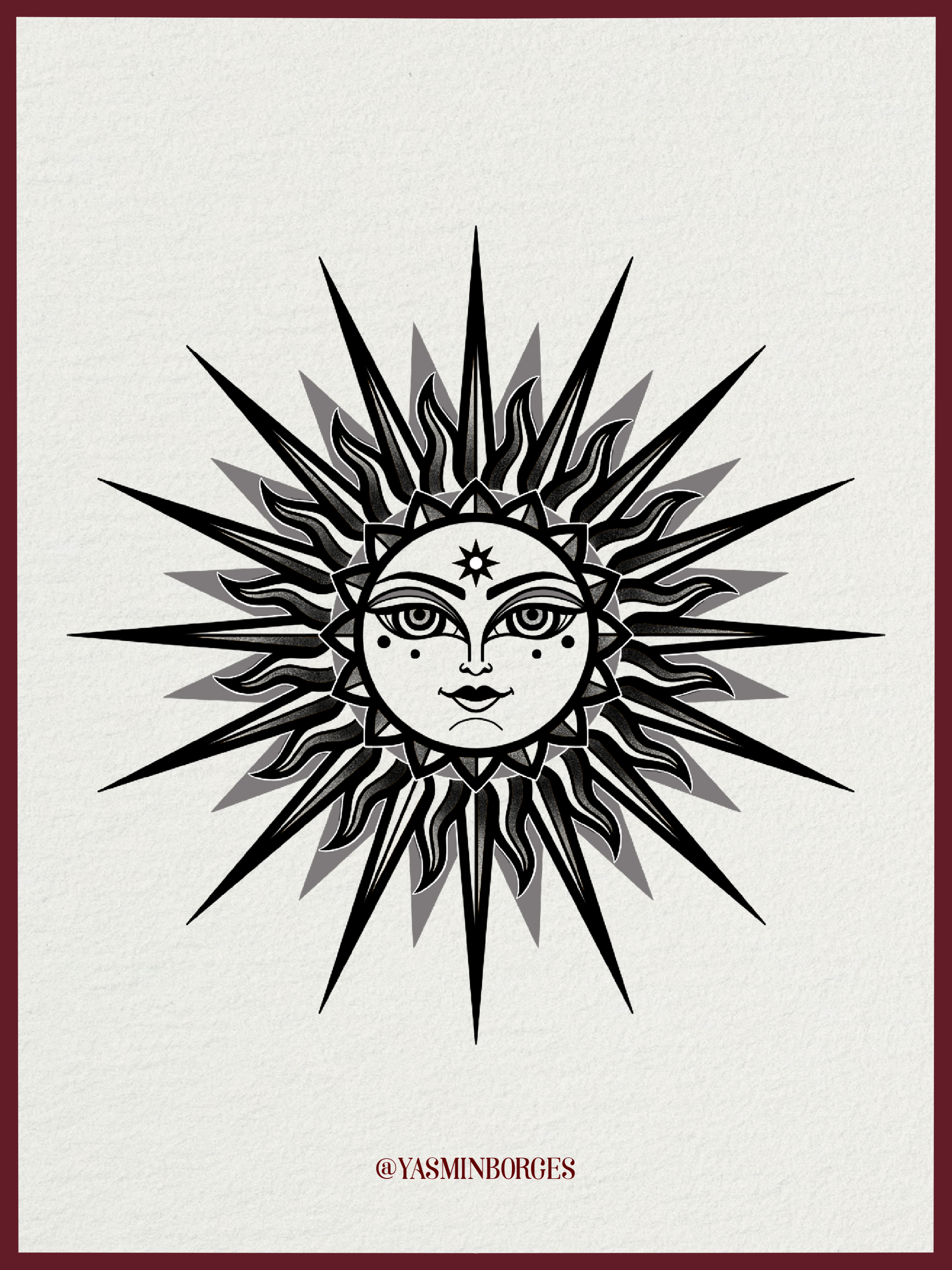 Bold Solar Tattoo Design by Yasmin – Soleil Flash Exclusive

