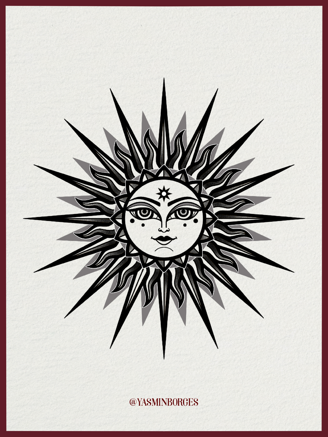 Bold Solar Tattoo Design by Yasmin – Soleil Flash Exclusive

